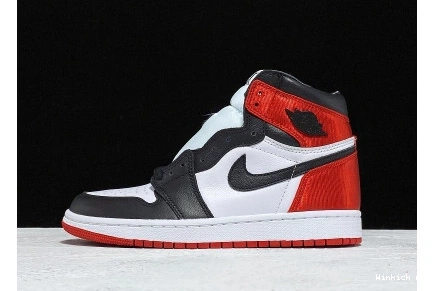 TOE BLACK RETRO - 1 JORDAN HIGH SATIN 0825